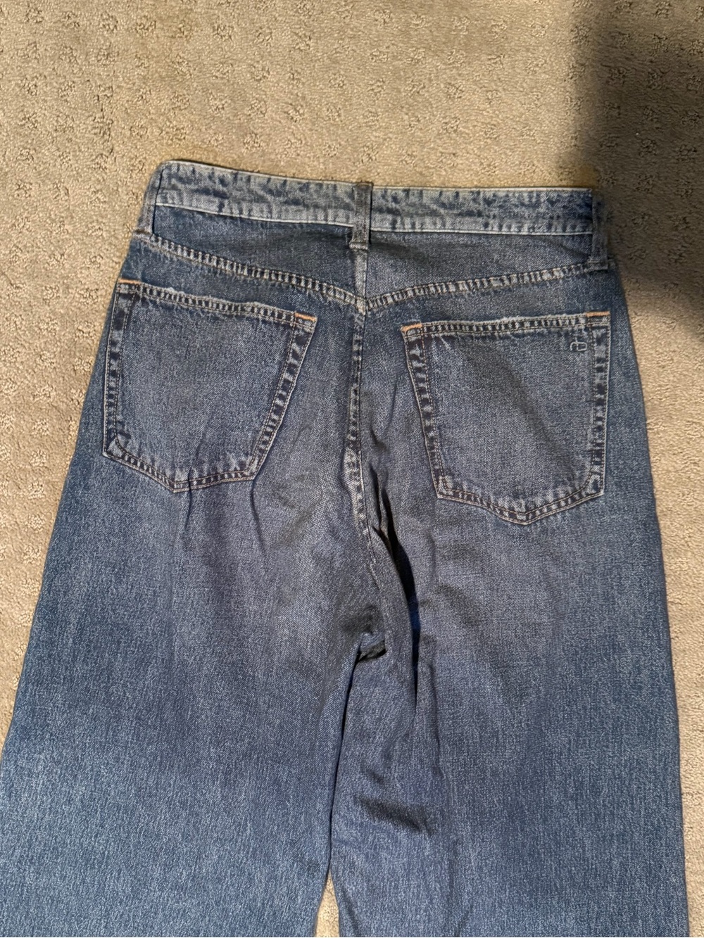 Rag & Bone Miramar Sofie Cotton-Terry Wide-Leg Jeans - Picture 7 of 8